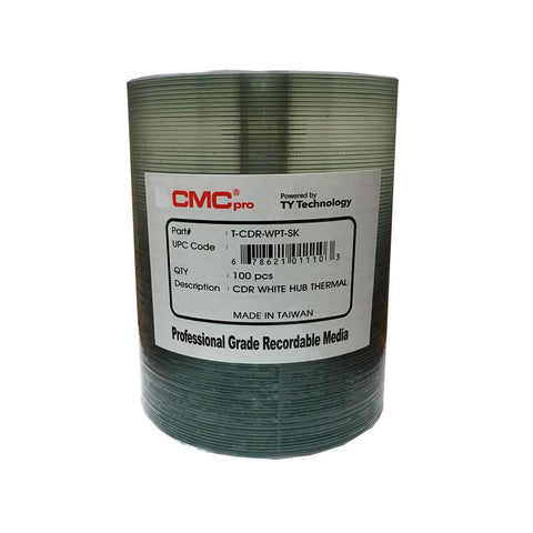 CMC Pro CD-R White Thermal (Everest) Hub Printable - 100 Pack