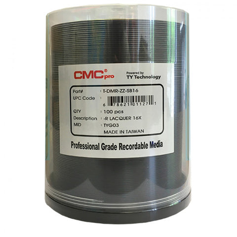 CMC Pro DVD-R 4.7 GB Silver Lacquer - 100 Pack