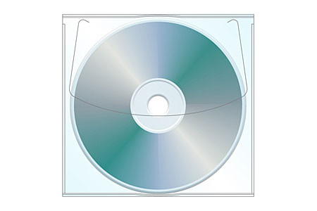 Adhesive CD | DVD Sleeve 1 CD - 100 Pack