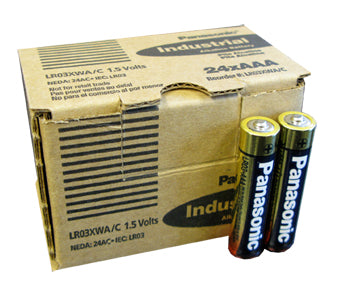 AAA Panasonic Industrial Batteries - 24 Pack