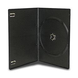 Slim Black Single DVD Case - 100 Pack